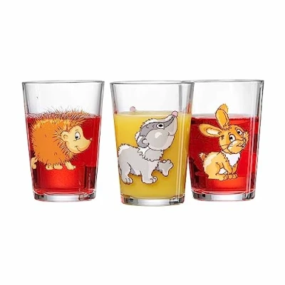 Afbeelding van Kindergläser Waldtiere 205 ml Set van 3