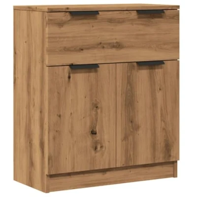 Afbeelding van vidaXL Dressoir 60x30x70 cm bewerkt hout artisan eikenkleurig
