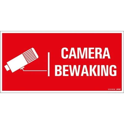 Afbeelding van Pickup Bord 300x150 mm Camerabewaking