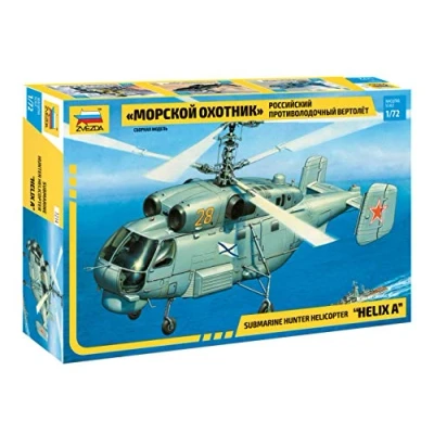 Afbeelding van 1:72 Zvezda 7214 Submarine Hunter Helicopter Helix A Plastic Modelbouwpakket