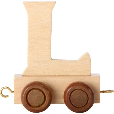 Afbeelding van Lettertrein L Naamtreintje babykamer Kraamcadeau