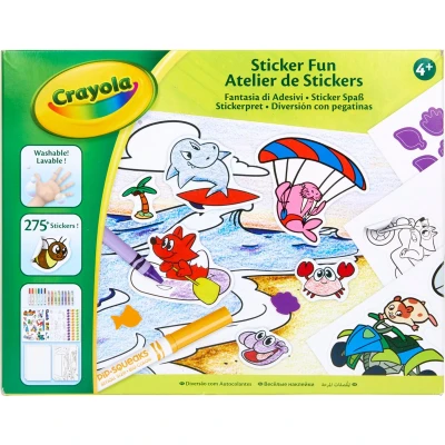Afbeelding van Crayola Sticker Fun Stickerpret incl. stiften, waskrijt en 275+ stickers