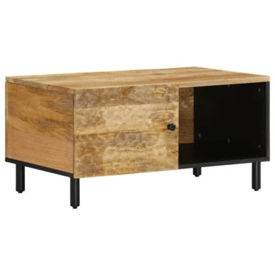Afbeelding van Salontafel 80x50x40 cm massief mangohout