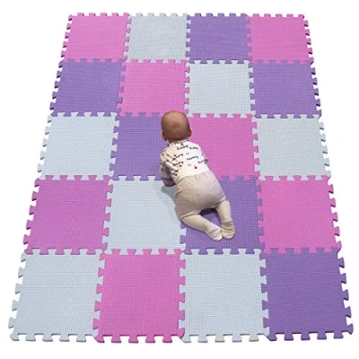 Afbeelding van YIMINYUER® 20 stuks (30 cm x 30 1 per stuk), schuimrubberen puzzelmat voor kinderen, spel baby&#039;s, plaat, vloermat R01R03R11G301020