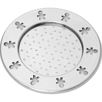Afbeelding van A di Alessi Mini Girotondo Antizuignap onderzetters roestvrij staal 18/10 4 delige set