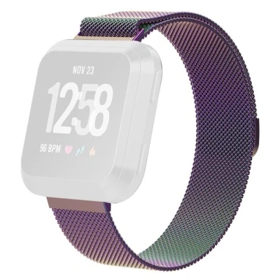 Afbeelding van Fitbit Versa 1 / 2 &amp; Lite milanese bandje Maat: Large Multicolor