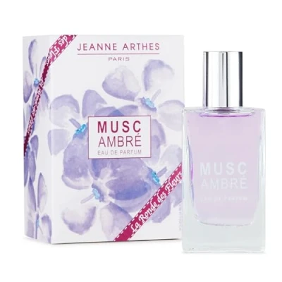 Image de JEANNE ARTHES Parfum Femme La Ronde des Fleurs Musc Ambré Eau de Flacon Vaporisateur 30 ml Fabriqué en France À Grasse