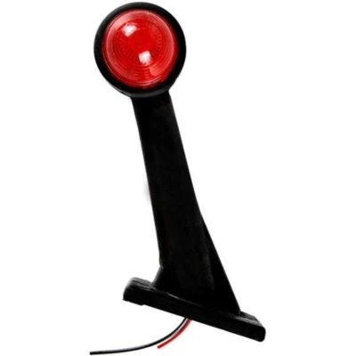 Afbeelding van Pro Plus Breedtelicht Rood en Wit Schuin 160 mm 12 Volt blister