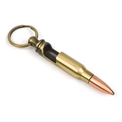 Afbeelding van Bar Amigos Mini Bullet / Kogel bier wijn bbq accesoires bieropener wijnopener sleutelhanger mannen
