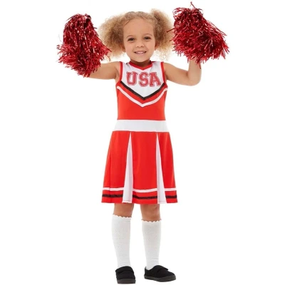 Afbeelding van FUNIDELIA Cheerleader Kostuum voor meisjes 5 6 jaar (110 122 cm)