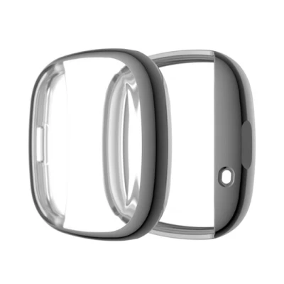 Afbeelding van Fitbit Versa 3 / Sense Soft TPU case (volledig beschermd) Grijs