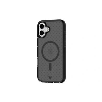 Afbeelding van Tech21 Evo Check iPhone 16 Plus hoesje Schokbestendig telefoonhoesje Geschikt voor MagSafe Antraciet/Grijs