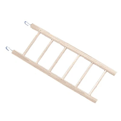 Afbeelding van Beeztees Vogel Vogelspeelgoed Houten Ladder 6 Treden 28CM 1ST