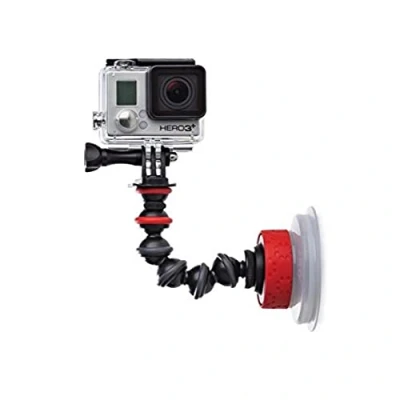 Afbeelding van JOBY GorillaPod zuignap en flexibele arm, voor GoPro, actiecamera&#039;s, smartphone, draaivergrendeling, zwart/rood JB01329 BWW