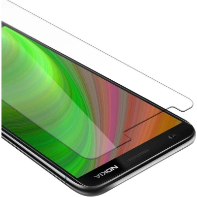 Afbeelding van Cadorabo Screenprotector geschikt voor Nokia 5.1 Pantser film Beschermende in KRISTALHELDER Geharde (Tempered) display beschermglas 9H hardheid met 3D Touch