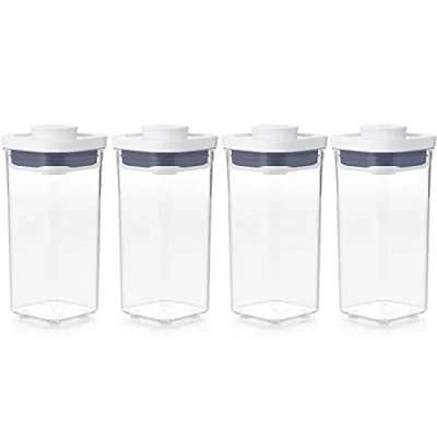 Afbeelding van OXO Good Grips POP Set van 4 luchtdichte dozen voor het bewaren levensmiddelen en andere snoep, 0,5 l, vierkant