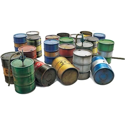 Afbeelding van 1:48 MiniArt 49009 Modern Oil Drums 200L for Diorama Plastic Modelbouwpakket