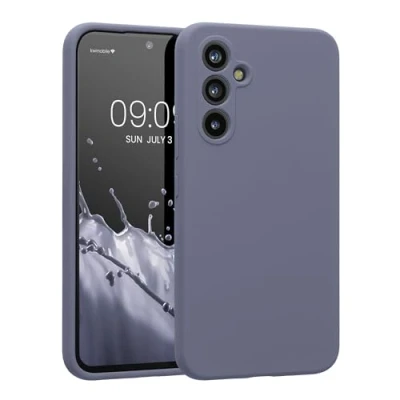 Afbeelding van kwmobile telefoonhoesje geschikt voor Samsung Galaxy A54 5G TPU backcover met siliconen coating Smartphone case in lavendelgrijs