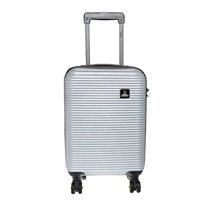 Afbeelding van National Geographic Harde Koffer / Trolley Reiskoffer 76 cm (Large) Abroad Zilver