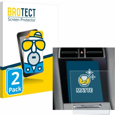 Afbeelding van BROTECT Screenprotector voor Porsche Taycan 2021 Infotainment System Folie Beschermfolie matte (2 Stuks)