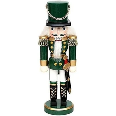 Afbeelding van Dekohelden24 Soldaat notenkraker, klassiek groen, ca. 20 cm, 520218