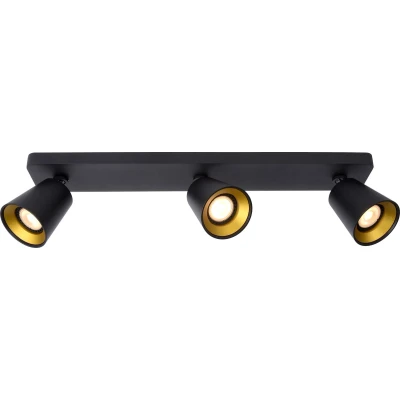 Afbeelding van Lucide TURNON Plafondspot LED Dim to warm GU10 3x5W 2200K/3000K Zwart