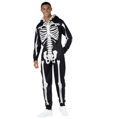 Afbeelding van Morph Skeletkostuum voor heren, skeletkostuum, volwassenen, Halloween kostuum skelet, maat XL