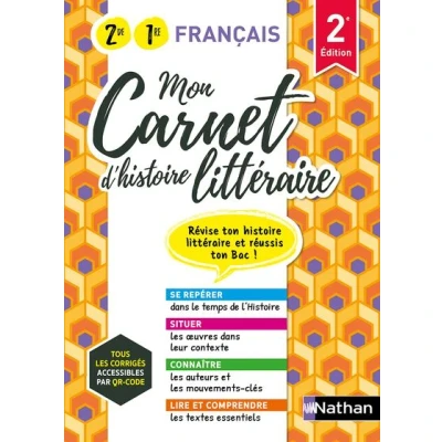 Image de Mon Carnet d&#039;histoire littéraire 2de/1re générale et technologique