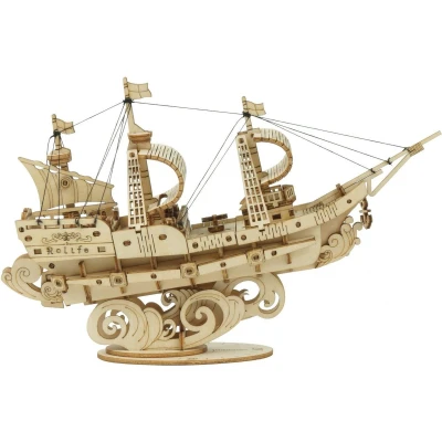 Afbeelding van Robotime Modelbouwpakket Sailing Ship 12 Cm Hout 118 delig