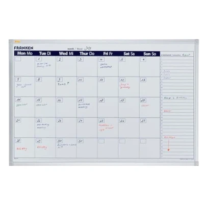 Afbeelding van Franken maandplanner x tra Line VO 7 90 60 cm 1 maand wit