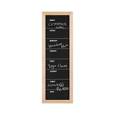 Afbeelding van Bi Office krijtbord voor krijt en planner, 20 x 60 cm, grenen frame