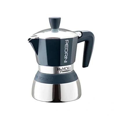 Afbeelding van Pedrini MyMoka induction Moka pot Bruin, Roestvrijstaal