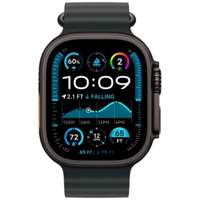 Afbeelding van Apple Watch Ultra 2 GPs + Cellular 49mm Black Titanium M/l Zwart (mx4p3nf/a)