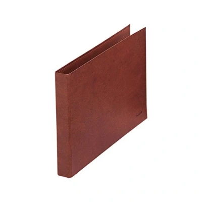 Afbeelding van DOHE 9558 rugleuning bekleed met leer, 2 ringen, 25 mm, horizontaal formaat.