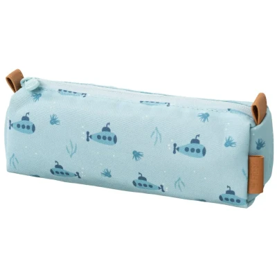 Afbeelding van Fresk Etui 22 x 6 7 cm Waterafstotende Pennenzak Etuis voor School Pennenbakje Kinderen Schoolspullen Lichtblauw Submarine