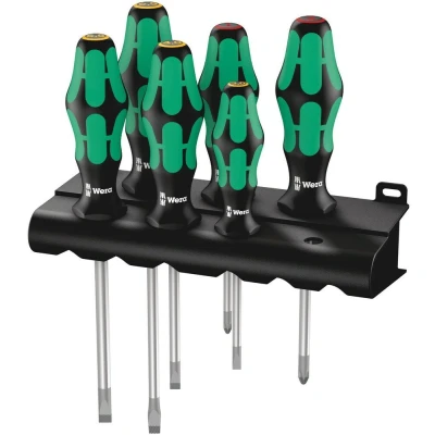 Afbeelding van Wera kraftform plus 6 delige schroevendraaierset + houder 334/6 Rack