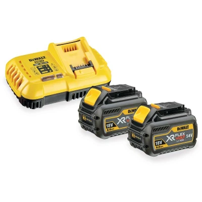Image de DEWALT DCB118T2 QW Kit de chargement batterie 18V XR FLEXVOLT (2x 6.0Ah + chargeur rapide)