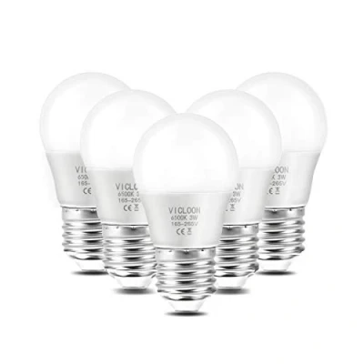 Afbeelding van Vicloon LED lampen E27,5 Pack G45 E27 gloeilamp, 3 W komt overeen met gloeilamp 25 W, fitting koud wit 6500 K, 165 265 V 280 lm, stralingshoek 180 , niet dimbaar