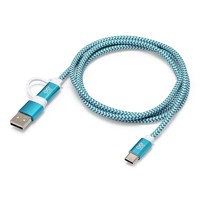 Afbeelding van Arduino TPX00094 USB C kabel [1x 2x C, A] 1 m Wit, Turquoise