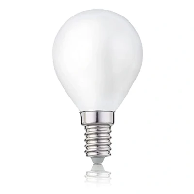 Afbeelding van hellum 208207 Ledlamp, E14, 2,5 W, warmwit, druppelvorm, met led filament, 250 lm, vintage, vervangt 25 W gloeilamp, G45, 2700 K, warm wit mat