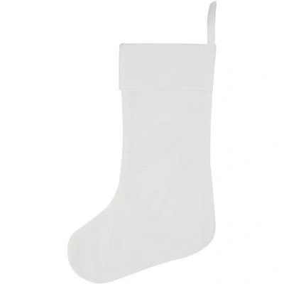 Afbeelding van Kerstsok Creotime 40cm wit