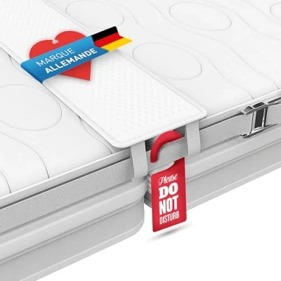 Image de FLIPLINE Pont d&#039;amour pour matelas ALL IN ONE Premium Set [200 x 18 cm] les familles et couples avec housse résistante aux déchirures, sangle de serrage sac transport Cale