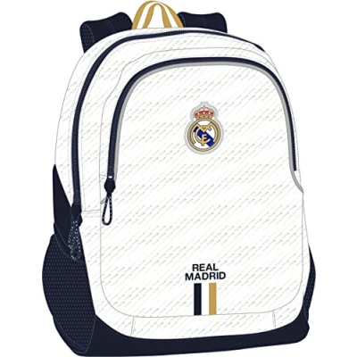 Afbeelding van Safta M665 KAPPA Schoolrugzak voor kinderen, ideaal kinderen van verschillende leeftijden, comfortabel en veelzijdig, kwaliteit sterkte, 32 x 16 44 cm, zwart, uniseks Wit.,