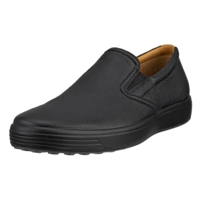 Afbeelding van ECCO SOFT Instappers, Heren, Maat: 43, Zwart Leer