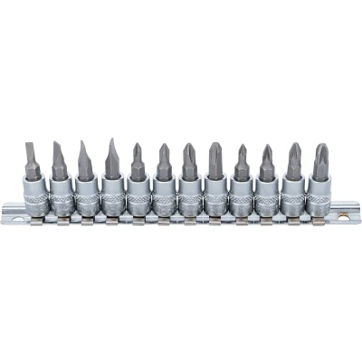 Afbeelding van BGS Dopsleutelbitset 1/4&quot; sleuf, kruiskop PH / PZ, 12 delig