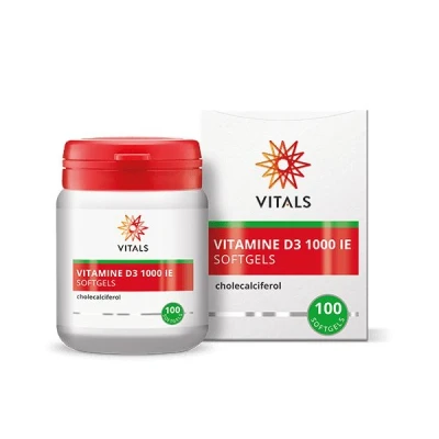 Afbeelding van Vitamine D3 1000 Ie Softgels 100