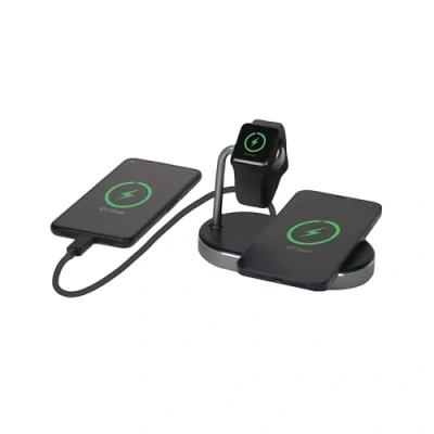 Image de Verbatim Support de chargement sans fil 3 en 1 + adaptateur secteur 44 Watt A QC 3.0