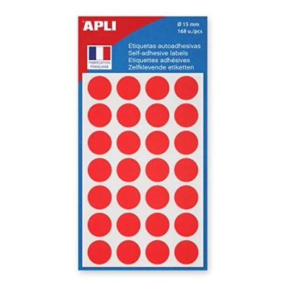 Image de AGIPA 168 PASTILLES ADH DIAM 15MM ROUGE