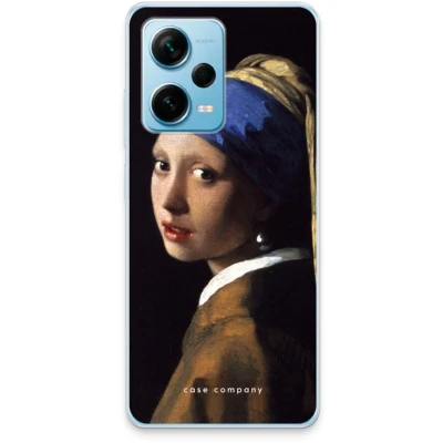 Afbeelding van Case Company® hoesje geschikt voor Xiaomi Redmi Note 12 Pro Plus The Pearl Earring Soft Cover Telefoonhoesje Bescherming aan alle Kanten en Schermrand