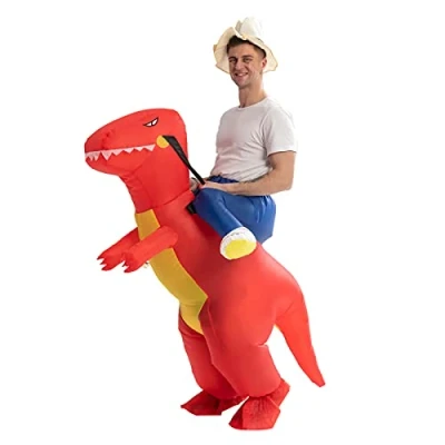 Afbeelding van Opblaasbaar kostuum dinosaurus Halloween fancy dress cosplay carnaval kostuums volwassen